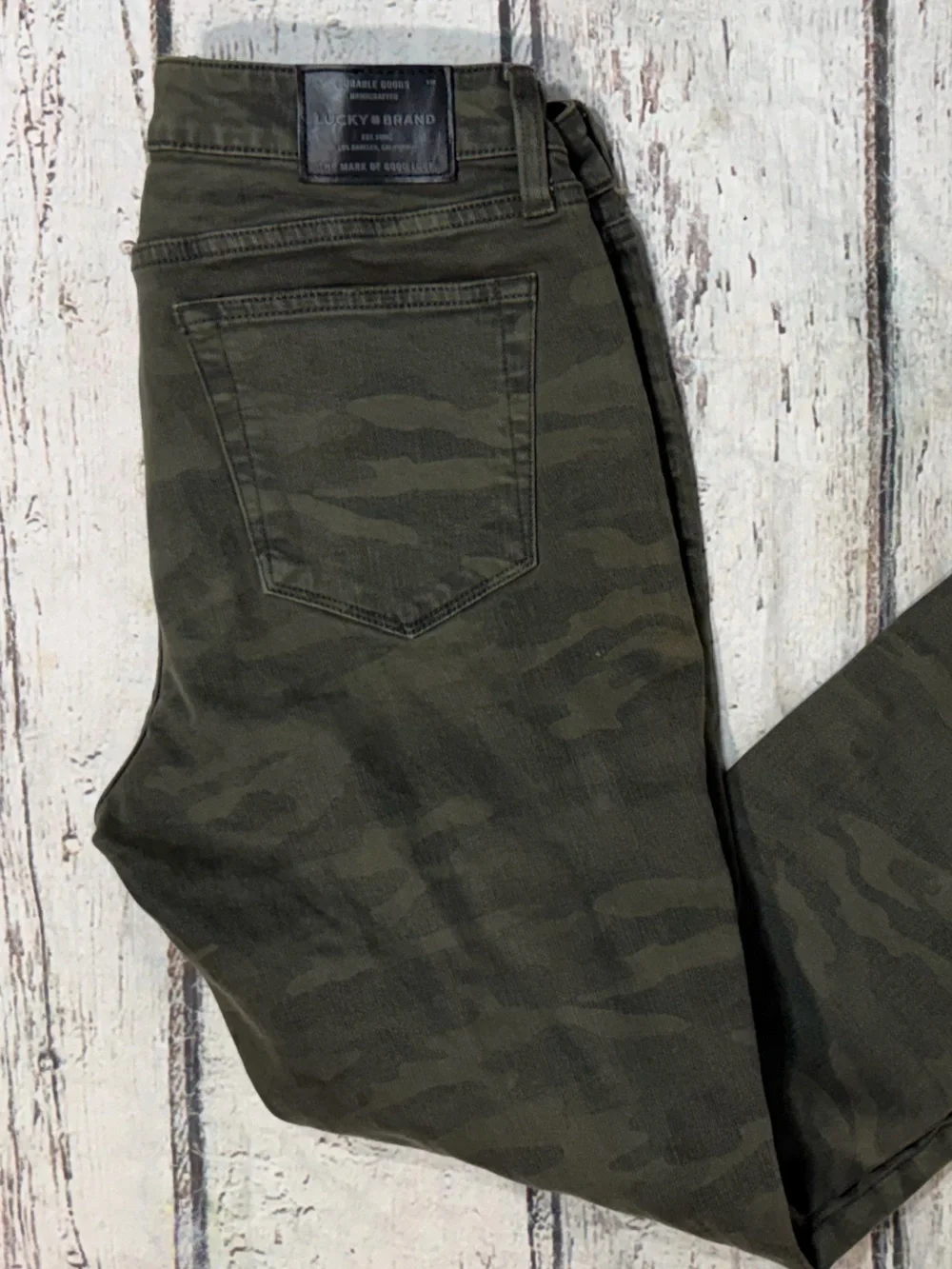 Lucky Brand Camouflage Denim Jeans Pants Women's
